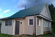 Отделка садового дома виниловым сайдингом в Новгородской области