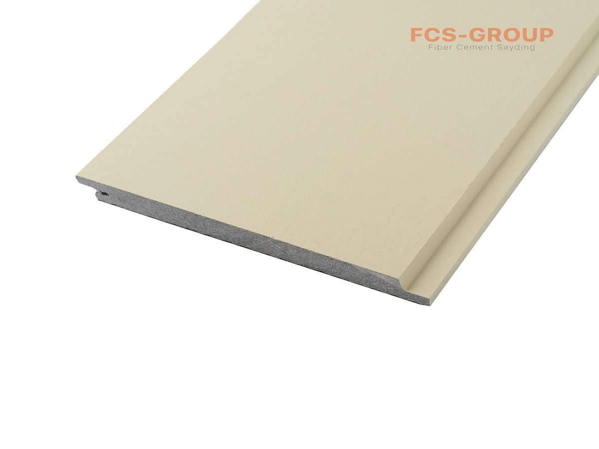 Фиброцементный сайдинг FCS Smooth Click (шип-паз) 3000*190*10мм F08