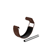 Соединитель желоба в комплекте PU, 125/90 RAL8017