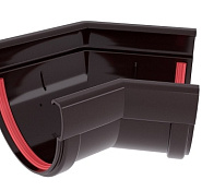 Угол желоба 135° Grand Line Дизайн 135/90 ПВХ коричневый (RR 32)