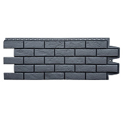 Фасадная панель Grand Line Состаренный кирпич Design Графит (шов RAL 9005)