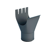 Воронка выпускная Foramina Freeze D125/100 grey (серый)