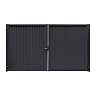 Ворота Grand Line Эстет 2,0x3,6 RAL 7024 (серый)