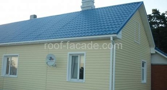 Монтаж металлочерепицы и облицовка виниловым сайдингом (Приморск)