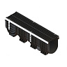 Standart Park Лоток водоотводный пластиковый с решеткой щелевой чугунной (кл. C) PolyMax Drive 1000х260х316 мм