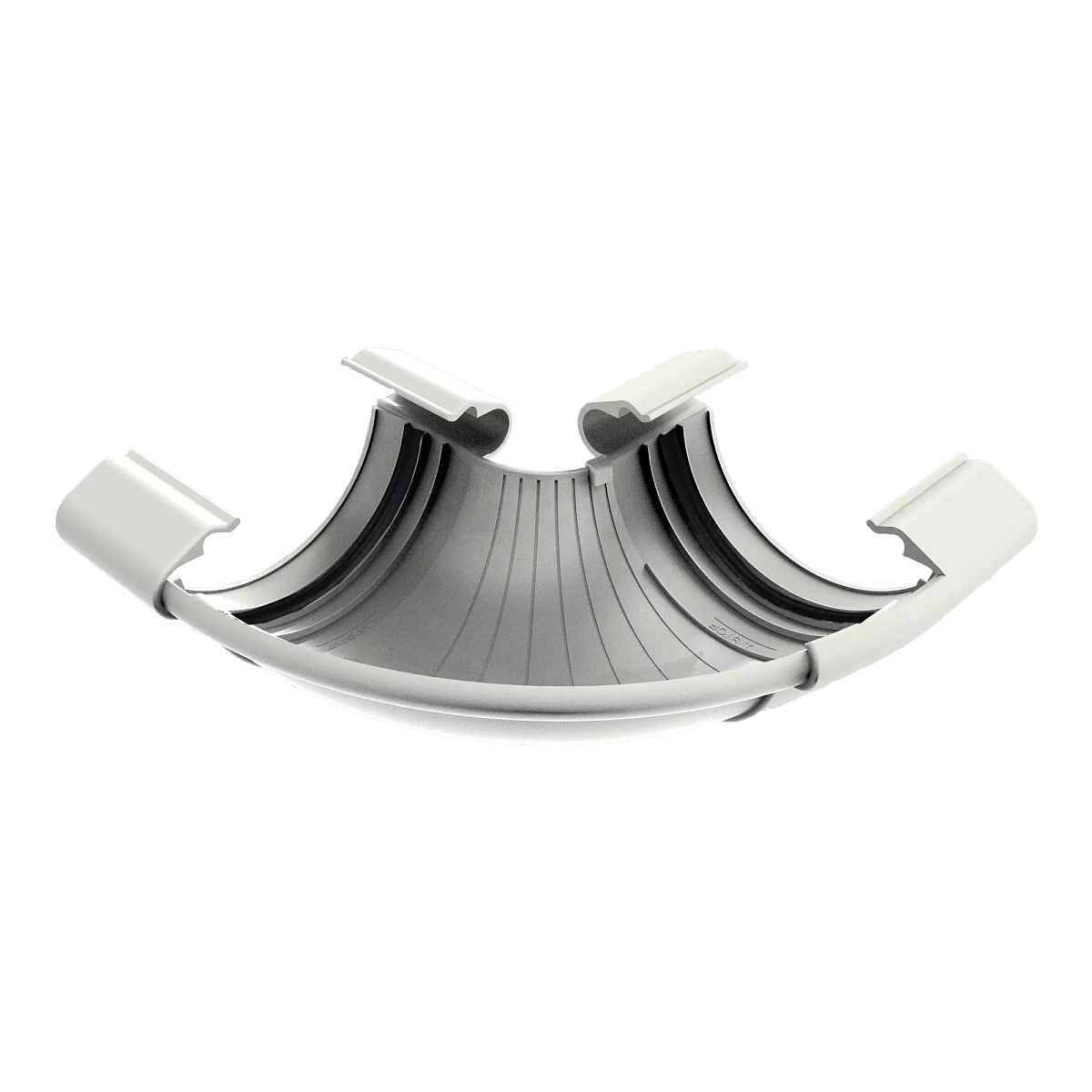 Угол желоба регулируемый 90° - 160°, ТН ПВХ МАКСИ белый