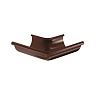 Угол желоба наружный Foramina Freeze D125/100 dark brown (темно-коричневый)