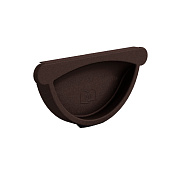 Заглушка желоба Foramina Freeze D125/100 dark brown (тёмно-коричневый)