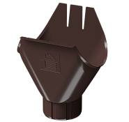 Воронка желоба 125/90 Döcke STAL PREMIUM Шоколад
