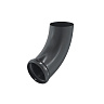 Отвод трубы декорированный Aquasystem PU, 125/90 RAL7024