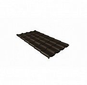 Металлочерепица Grand Line Kamea 0,5 PurPro Matt RAL8017 Шоколадно-коричневый