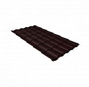 Металлочерепица Grand Line Kredo 0,5 PurPro Matt RAL 8017 Шоколадно-коричневый