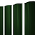 Штакетник Grand Line Круглый 128 мм PE-Double 0,45 RAL 6005 зеленый мох