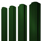 Штакетник Grand Line Прямоугольный фигурный 118 мм PE 0,45 RAL 6005 зеленый мох
