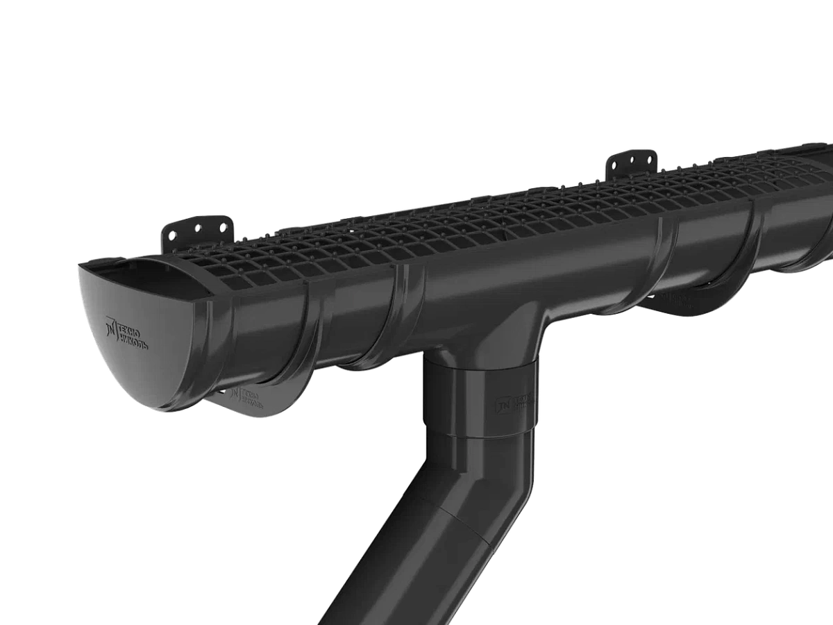 Хомут трубы универсальный L=180мм ТН ПВХ , черный