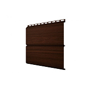 Металлический сайдинг Grand Line ЭкоБрус 0,45 Print Twincolor Choco Wood