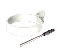 Хомут трубы L=140, ТН ПВХ МАКСИ, RAL 9010 (белый)