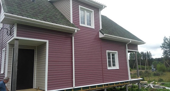Монтаж винилового сайдинга п. Победа