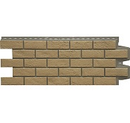 Фасадная панель Grand Line состаренный кирпич Design Plus Солома
