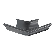 Угол желоба наружный 90° Aquasystem Комфорт D125 RAL7024 PE