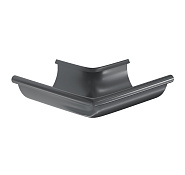 Угол желоба наружный 90° Aquasystem Комфорт D125 RAL7024 PE