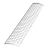 Решетка желоба защитная (0,6 пог.м.)ТН ПВХ, белый