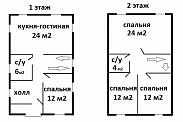 Коттедж 120 м2 Санкт-Петербург, г. Пушкин. Стоимость работ с материалами - 2 400 000 руб.
