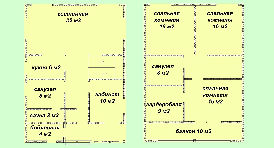 Коттедж 192 м2 в Санкт-Петербурге, Павловск. Стоимость с материалами - 2 200 000 руб.