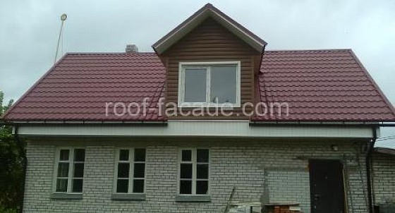 Металлочерепица и фронтоны в М.Коновалово