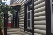 Облицовка виниловым блок-хаусом (Парголово)