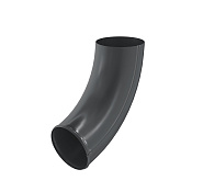 Отвод трубы Aquasystem Комфорт D90 RAL7024 PE