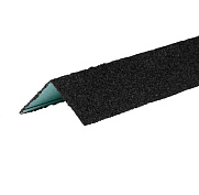 Металлический уголок внешний HAUBERK с посыпкой Черный