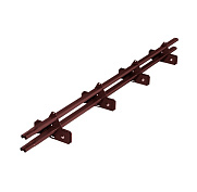 Снегозадержатель PRESTIGE ZN 45х25 (овал) 2 опоры SINGLE Фальц (1,2 м)