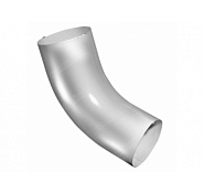 Колено стока 60° Grand Line Optima белое круглое