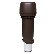 Теплоизолированный вентиляционный выход Vilpe 160/225/700 для труб D110–160 мм Коричневый