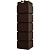 Угол фасадной панели наружный Клинкерный кирпич Classic Шоколадный