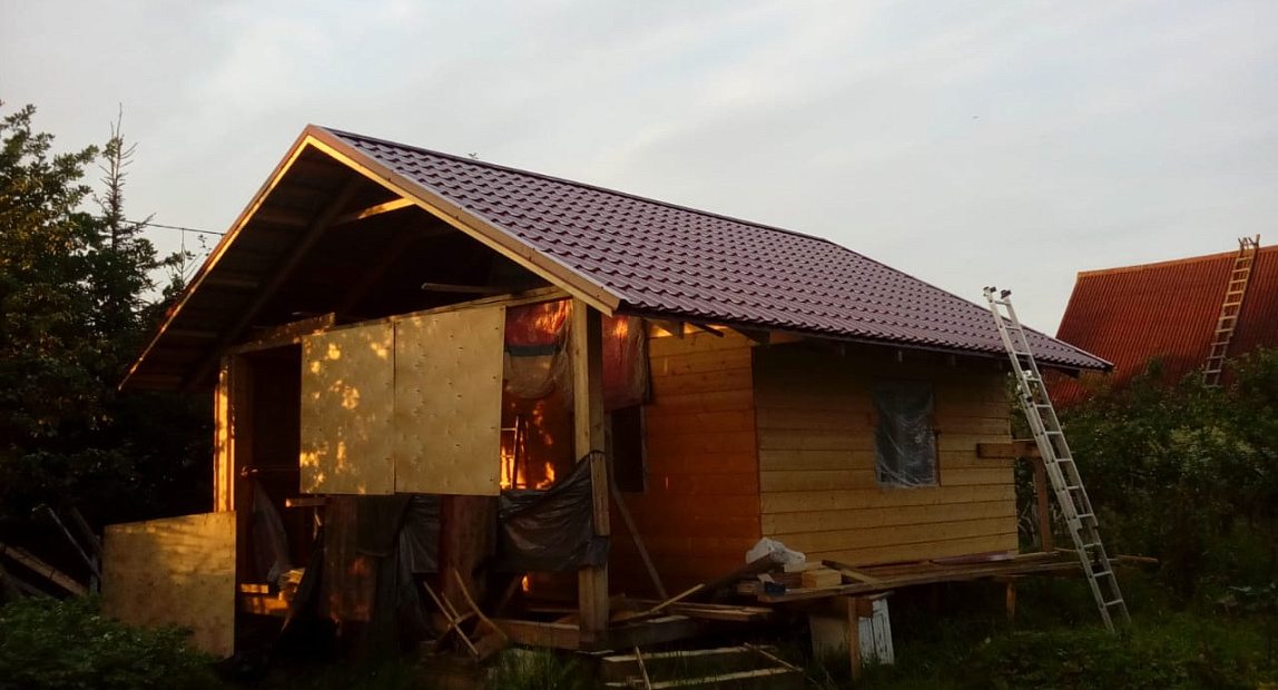 Монтаж металлочерепицы Дунай