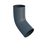 Колено сливное D100 (60°) Foramina Freeze D125/100, grey (серый)