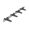 Снегозадержатель ECONOM LIGHT универ (4 опоры) RAL7004, 3м