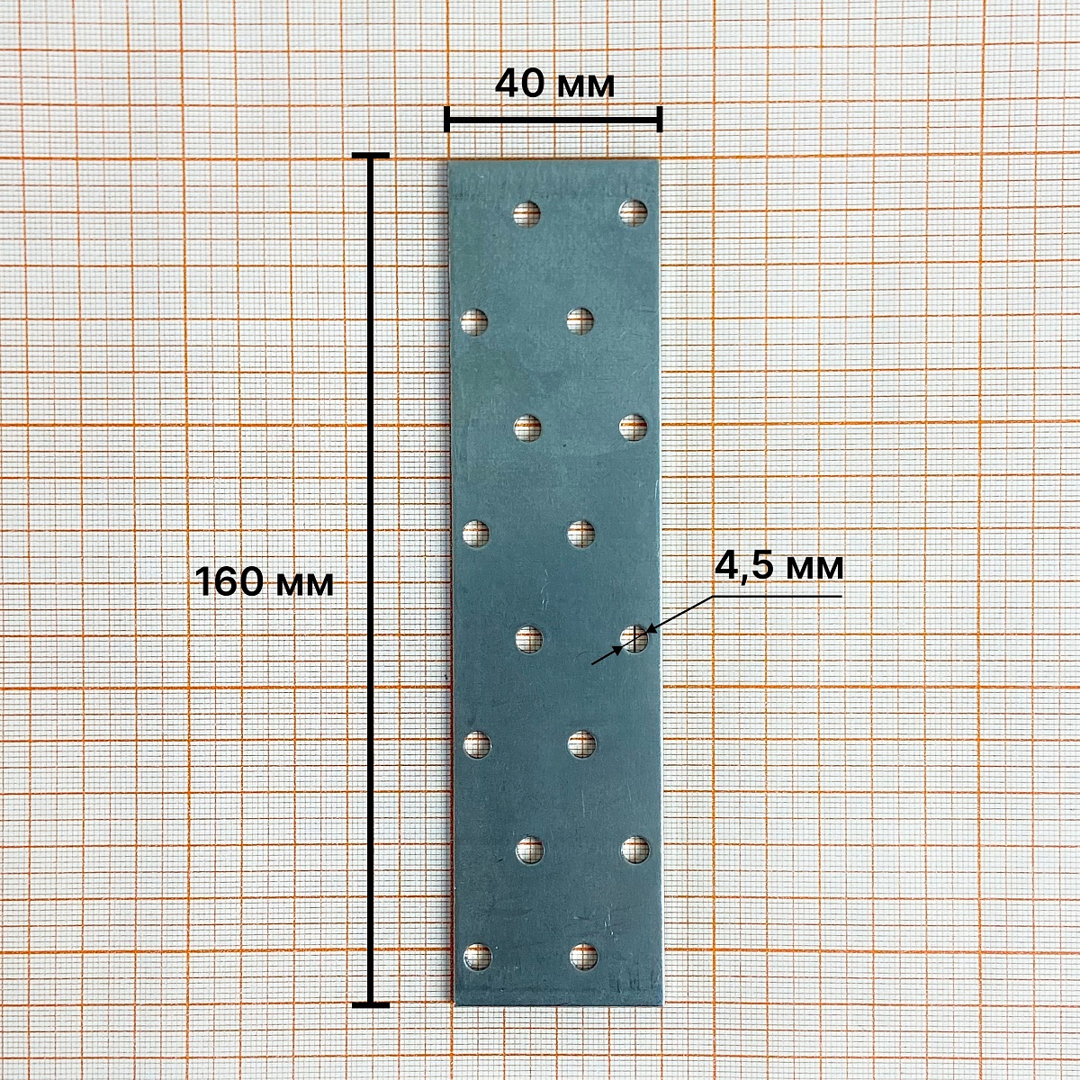 Пластина соединительная Daxmer 40х160х2, Zn, PS