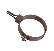 Хомут трубы универсальный L=140мм ТН ПВХ, коричневый