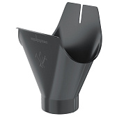 Воронка желоба Aquasystem D 125/90мм RAL7024 PU