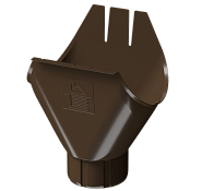 Воронка желоба 125/90 Döcke STAL PREMIUM Каштан