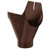 Воронка желоба Aquasystem D 125/90мм RAL8017 PU