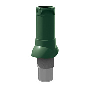 Вентиляционный выход канализационный D110/160 изолированный ТЕХНОНИКОЛЬ зеленый