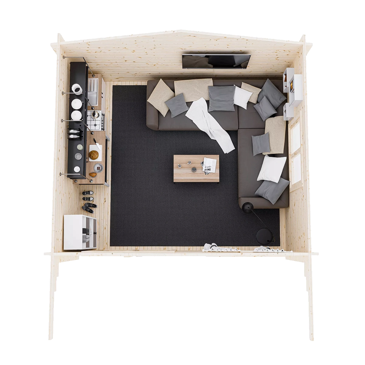 Садовый дом 17 (Стандарт) - брус 44 мм