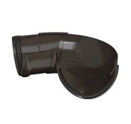 Угол желоба регулируемый 90°-150°ТН ПВХ, темно-коричневый