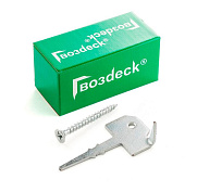 Крепеж Gwozdeck CLASSIC с саморезом, гальванический цинк, цвет серебро