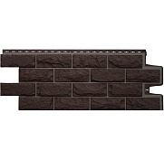 Фасадная панель Grand Line Колотый камень Design Шоколадный (шов RAL 7006)