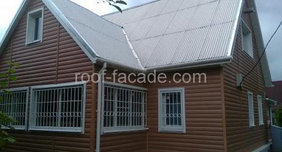 Облицовка блокахаусом в Сосново